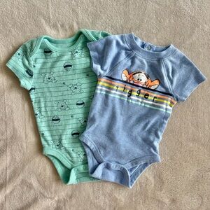 Disney Baby Onesies Bundle 6M – Winnie the Pooh & Tigger | Jumping Beans